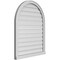 Ekena Millwork Round Top Surface Mount PVC Gable Vent: Functional, w/ 2"W x 2"P Brickmould Sill Frame, 30"W x 38"H GVPRT30X3803SF - alternate 2